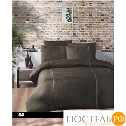 Постельное белье "Карвен" DELUXE DARK ранфорс 1,5 спальн (Elegant Brown)