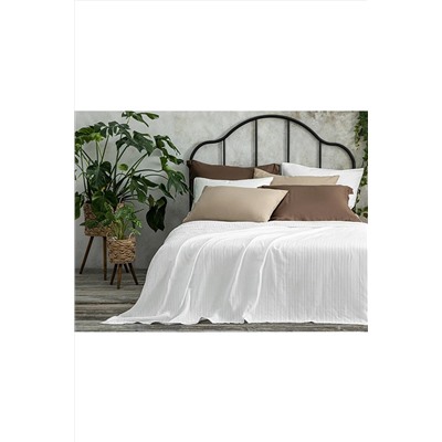 English Home Chain Rope Jakarlı Çift Kişilik Pike 200x220 Cm Beyaz TYC00394960050