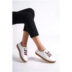 Deripabuc Hakiki Deri Beyaz Kadın Deri Casual Ayakkabı Dp70-1024 DP70-1024