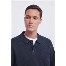 Jersey cuello polo botones