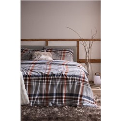 Boussy King Size %100 Pamuk Flanel Nevresim Takımı - Lacivert