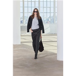 ZW COLLECTION RELAXED MID-WAIST WAXED JEANS