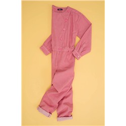 Kız Çocuk Pembe Jean Elbise