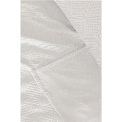 Triangle King Size %100 Pamuk Yatak Örtüsü - Beyaz - Lüks Koleksiyon