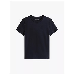 Drapey Smooth Cotton Crewneck T-Shirt