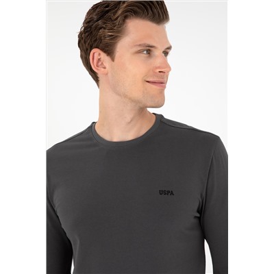 Erkek Antrasit Basic Sweatshirt