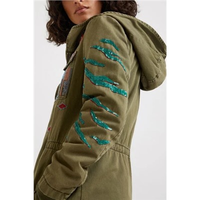 Parka militar capucha