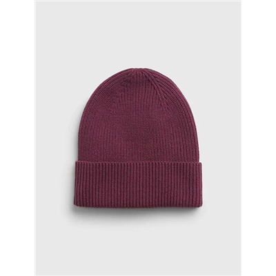 Organic Cotton Ribbed Beanie
