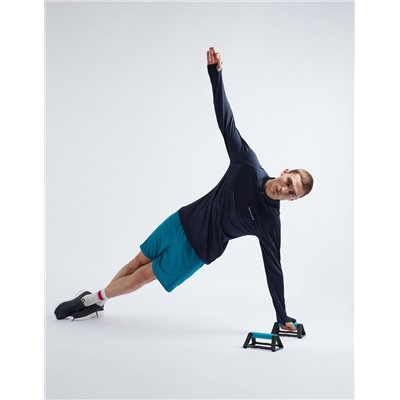 Long Sleeve Sports T-shirt, Men, Dark Blue