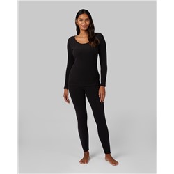 WOMEN'S HEAVYWEIGHT FLEECE BASELAYER SCOOP TOP
