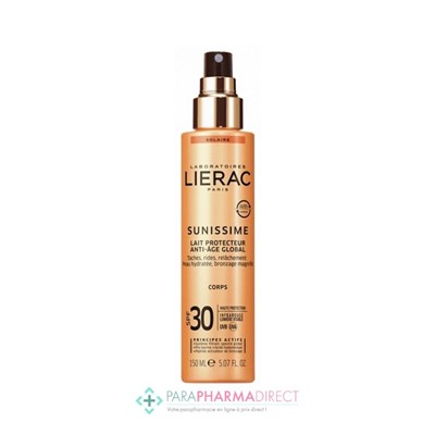 Lierac Sunissime Lait Protecteur Anti-Âge Global SPF30 150 ml