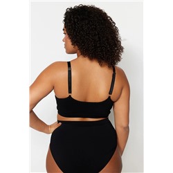 Siyah Kapsız Askılı Seamless Bralette Sütyen TBBSS23CW00001