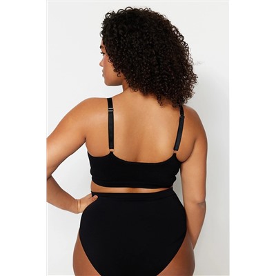 Siyah Kapsız Askılı Seamless Bralette Sütyen TBBSS23CW00001