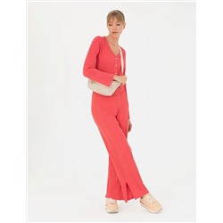 Fuşya Loose Fit Eşofman Altı