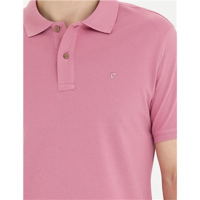 Gül Kurusu Slim Fit Polo Yaka Basic Tişört