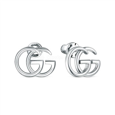 Серьги-пусеты из серебра родированные - GG 925 пробы 4-578р