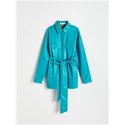 Hemdjacke aus Kunstleder