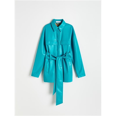 Hemdjacke aus Kunstleder