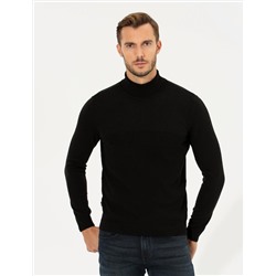 Siyah Slim Fit Kazak