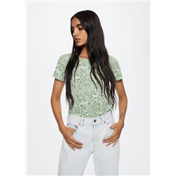 Camiseta estampada logo bordado