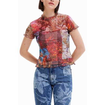Camiseta estampada tul