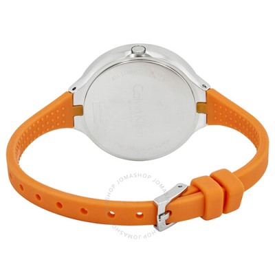 CALVIN KLEIN  Lively Orange Dial Ladies Watch