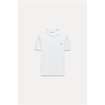 RIBBED SHORT SLEEVE T-SHIRT