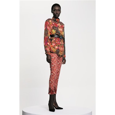 Parka recta floral