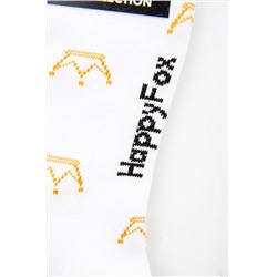 Прикольные носки с надписью Happyfox