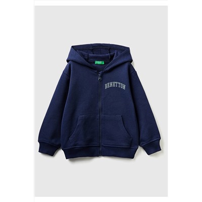 United Colors of BenettonErkek Çocuk Lacivert Benetton Logolu Sweatshirt Lacivert