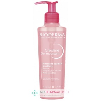 Bioderma Créaline Gel Moussant - Nettoyant Apaisant Micellaire 200 ml