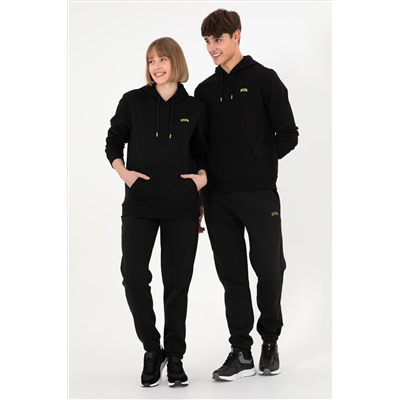 Erkek Siyah Basic Sweatshirt