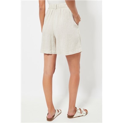 Short de lino - Crudo
