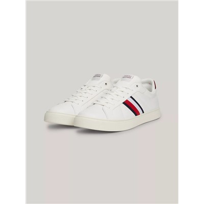 Signature Stripe Leather Court Sneaker
