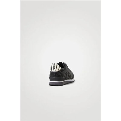 Sneakers runner piel sintética grabada