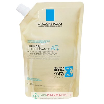 La Roche Posay Lipikar Huile Lavante AP+ - Relipidante Anti-Irritations Anti-Grattage - ECO RECHARGE 400ml