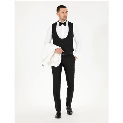 Beyaz Ex. Slim Fit Smokin Damatlık