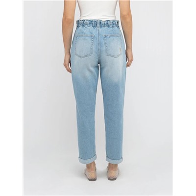 HIGH RISE PAPERBAG CROPPED JEANS