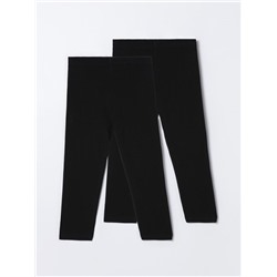 PACK OF 2 PAIRS OF SHORT LEGGINGS
