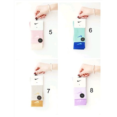 Спортивные носки Nik*e с усиленной пяткой и контрастной отделкой, экспортный магазин  👟