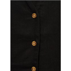 Vestido evasé botones