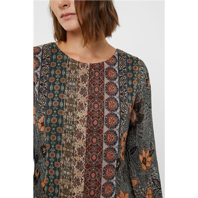 Vestido cenefas boho