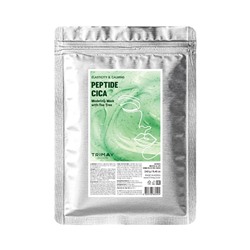 Peptide & Cica Modeling Mask with Tea Tree, Альгинатная маска с пептидами, центеллой и частицами листьев чайного дерева