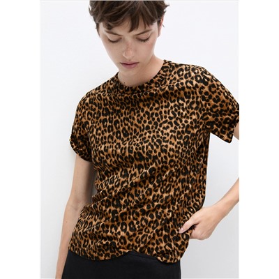 Camiseta algodón animal print