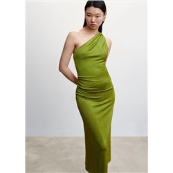 Vestido asimétrico drapeado