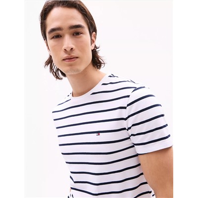 Stripe Stretch-Cotton Extra Slim T-Shirt