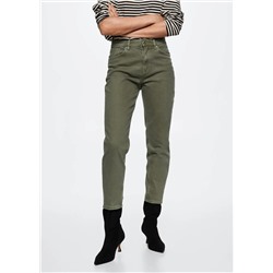 Jeans mom confort tiro alto -  Mujer | MANGO OUTLET España