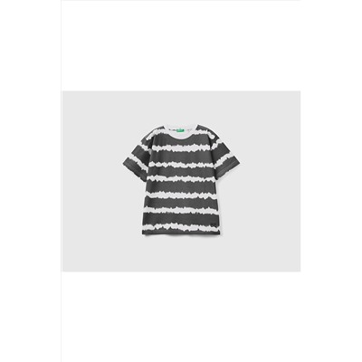 United Colors of BenettonErkek Çocuk Batik Desenli Penye T-Shirt