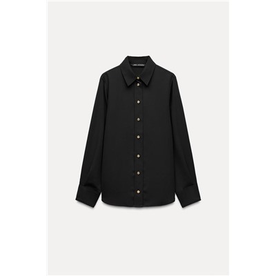 FLOWING SHIRT WITH GOLD-TONE BUTTONS