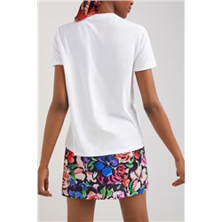 Camiseta arty floral